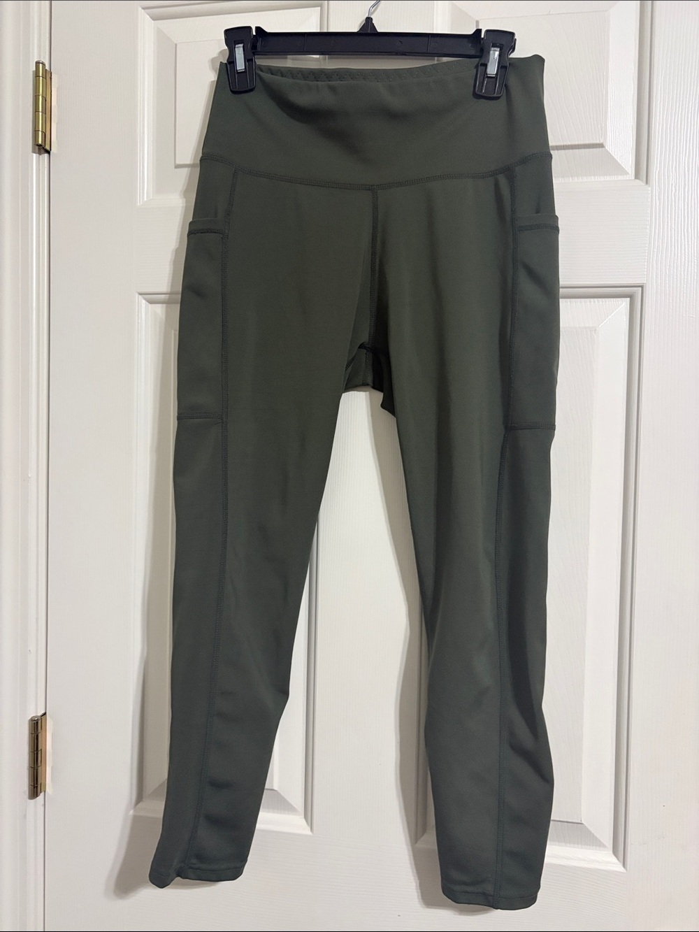 Level Up Active High-Rise Olive Green Performance Leggings